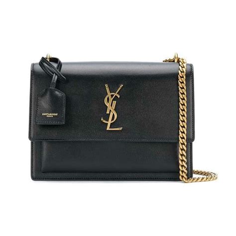 ysl sunset satchel black|saint laurent sunset bag.